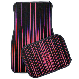 HOT PINK TILE (an abstract art design) ~ Car Floor Mat