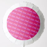 Hot Pink tilted helium balloon