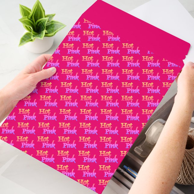 Hot Pink tilted large shipping envelope mailers (Desk)