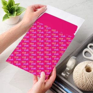 Hot Pink tilted small shipping envelope mailers