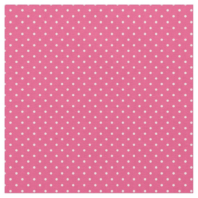 Hot Pink Tiny Dots Fabric (Close Up)