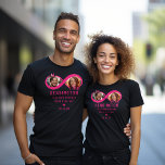Hot Pink Together Forever Infinity Couple Photo T-shirt at Zazzle