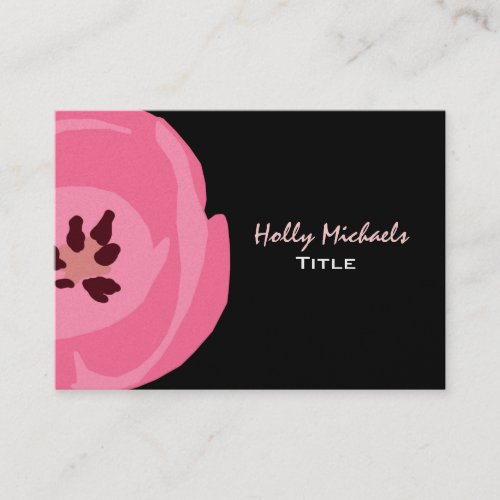 Hot Pink Tulip Painting Business Card