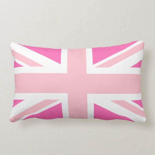Hot Pink Union Jack Lumbar Pillow Zazzle Hot Pink Union Jack Lumbar Pillow
