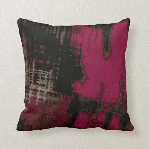 Hot Pink Urban Throw Pillow