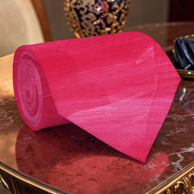 Hot Pink Watercolor Custom Necktie (Creator Uploaded)