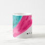 Hot Pink Watercolor Personalized Coffee Mug