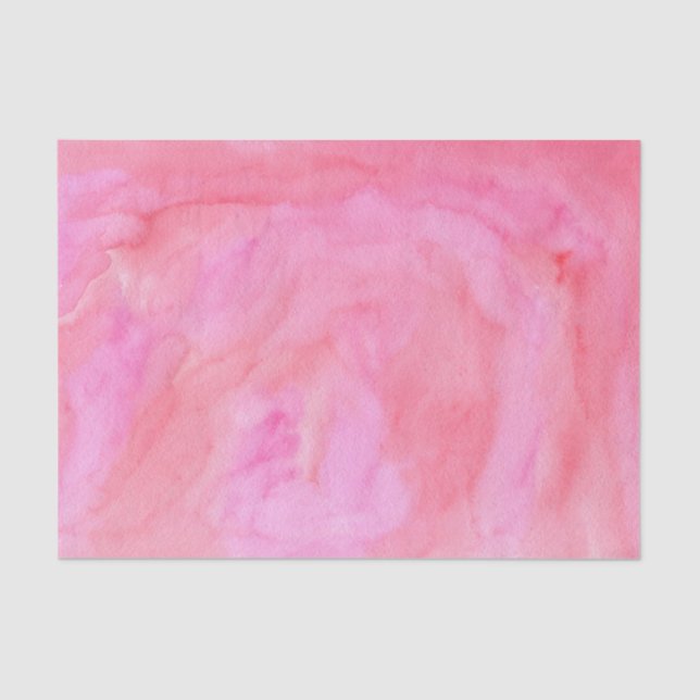 Hot Pink Watercolor Tissue Paper (Front)