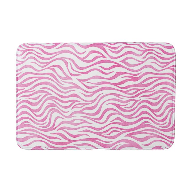 Hot Pink Watercolor Zebra Print
