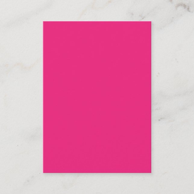 Hot Pink Wedding | Bold Solid Color Invite (Front)