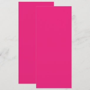 Hot Pink Wedding   Bold Solid Color Invite
