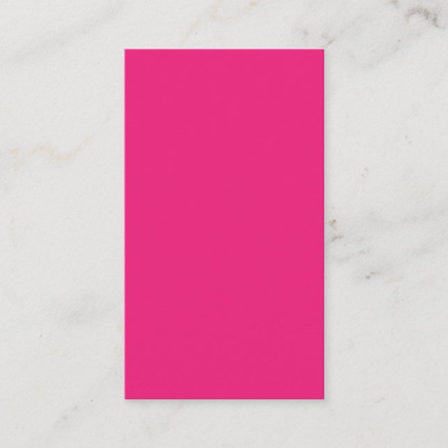 Hot Pink Wedding | Bold Solid Color Invite (Front)
