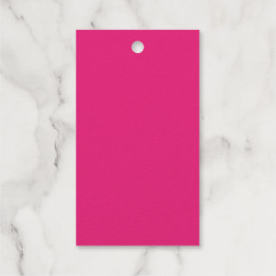 Hot Pink Wedding Bold Solid Color Invite Foil Gift Tags