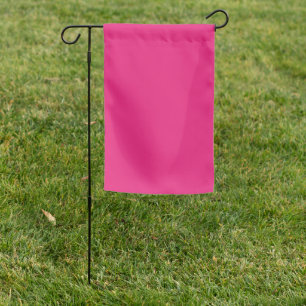Hot Pink Wedding Bold Solid Color Invite Garden Flag