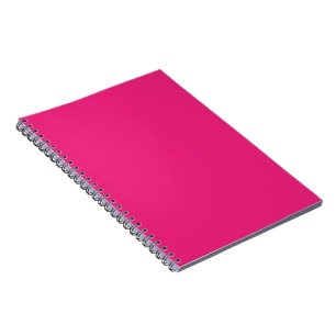 Hot Pink Wedding Bold Solid Color Invite Notebook