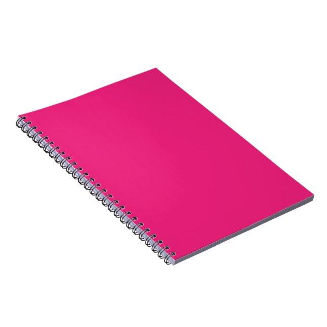 Hot Pink Wedding | Bold Solid Color Invite Notebook (Right Side)