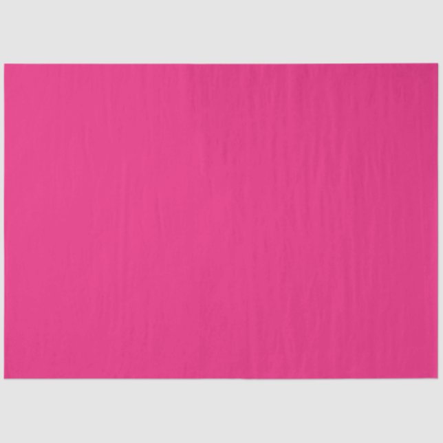 Hot Pink Wedding | Bold Solid Color Invite Tissue Paper (Front)