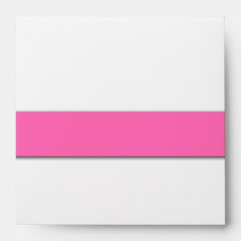 Hot Pink Wedding Invitation Envelope Names by MonogramGalleryGifts at Zazzle