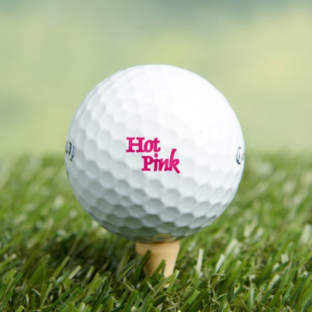 Hot Pink White Callaway Supersoft golf balls 12 pk (Insitu Tee)