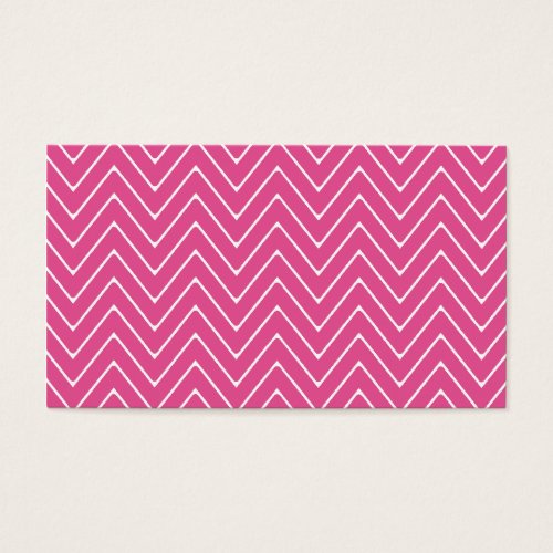 Hot Pink White Chevron Pattern 2A Business Card Templates