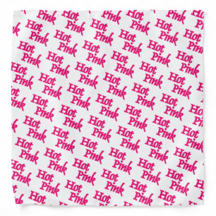 Hot Pink white line bandana