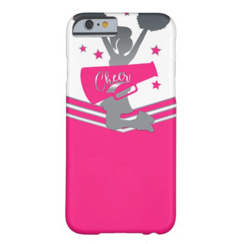 Hot Pink  White Stars Cheer Cheer_leading Party Barely There iPhone 6 Case