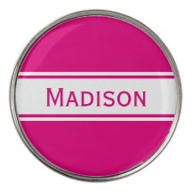 Hot Pink White Stripes Modern Name