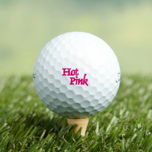 Hot Pink White Titleist Pro VI golf balls 12 pk