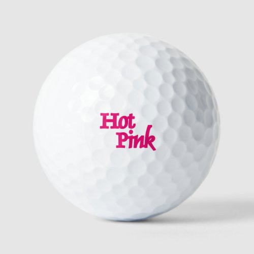 Hot Pink White value golf balls 12 pk