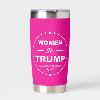 Hot Pink Women for Trump Tumbler Show Your Support