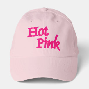 Hot Pink word pink performance cap