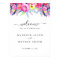 Hot Pink Yellow Spring Floral Wedding Welcome Sign