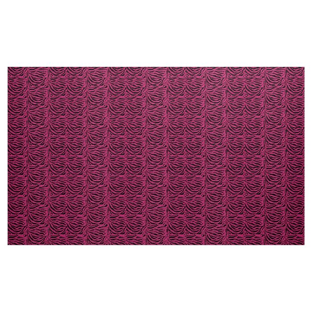 Hot Pink Zebra Animal Print Fabric | Zazzle