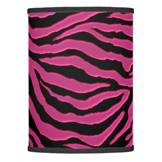 pink zebra lamp shade