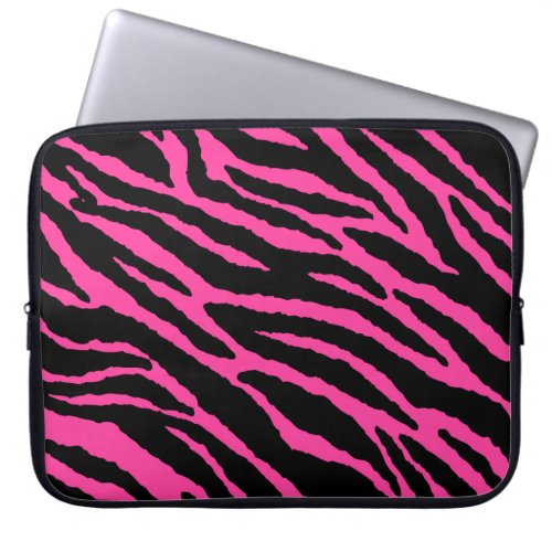 Hot Pink Zebra Laptop Sleeve