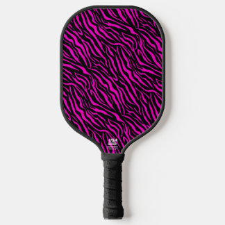 HOT PINK ZEBRA PICKLEBALL PADDLE