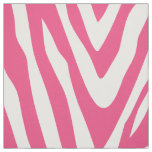 Hot Pink Zebra Print Large Scale Fabric