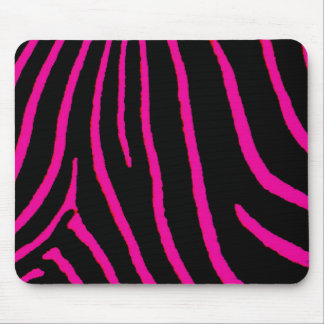 Hot Pink Zebra Print Mouse Pad