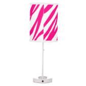 Hot Pink Zebra print table lamp (Back)