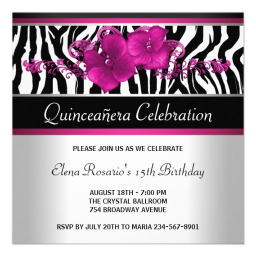 Zebra Quince Invitations 4