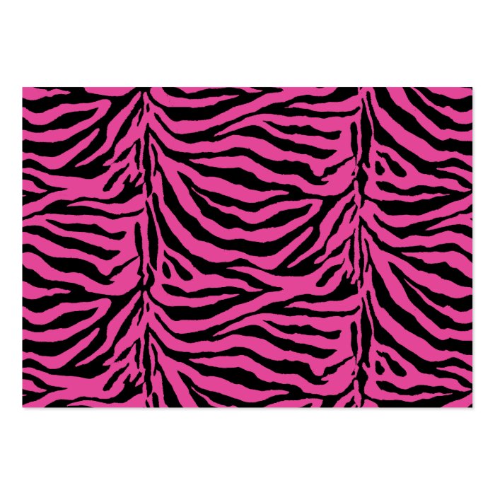 Hot Pink  Zebra Skin Texture Background Business Card