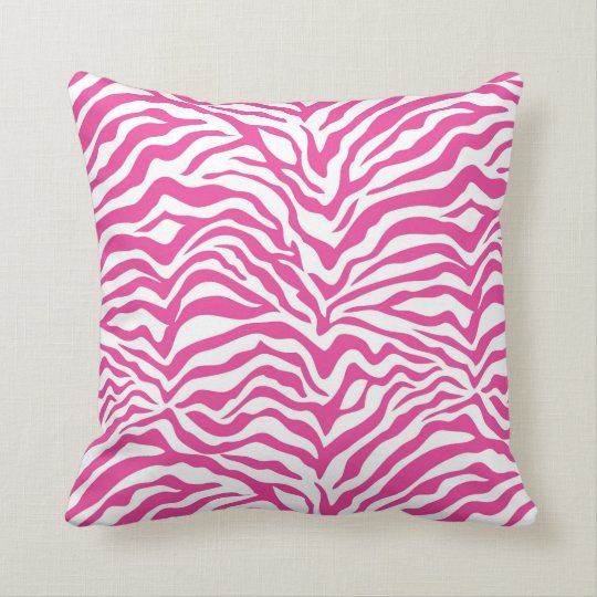 pink zebra pillow pet