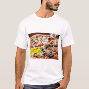 Hot Pizza Photo - Real Steaming Food Image T-Shirt