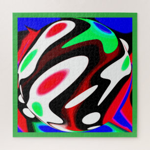 Hot planet global warming art jigsaw puzzle