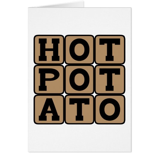Hot Potato, Children's Game Cards (Front)