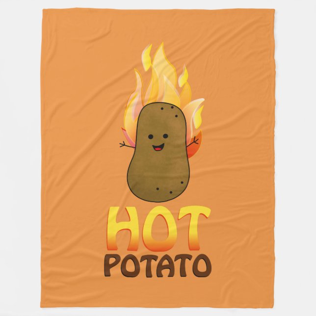 Hot Potato Fleece Blanket (Front)