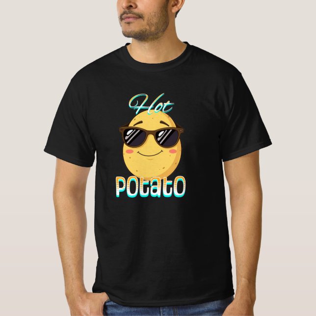 Hot Potato | Funny Potato Pun  T-Shirt (Front)