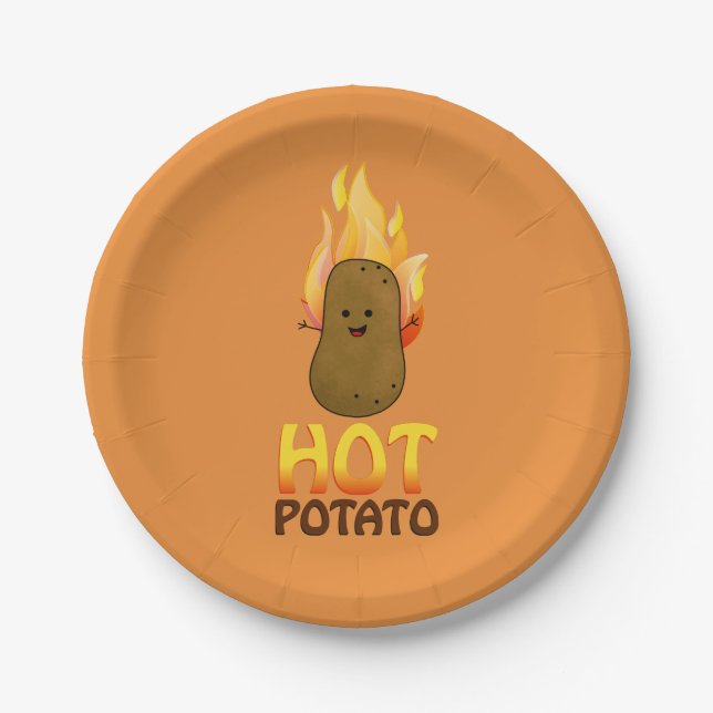 Hot Potato Paper Plates (Front)