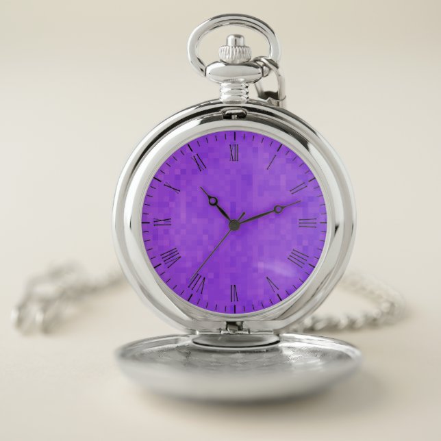 Hot Purple Mosaic, Pocket Watch (Inside)