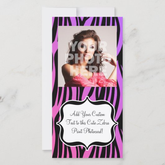Hot Purple/Pink Zebra Stripes Monogram (Front)